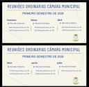 Calendário de Reuniões 2026 – 1º semestre